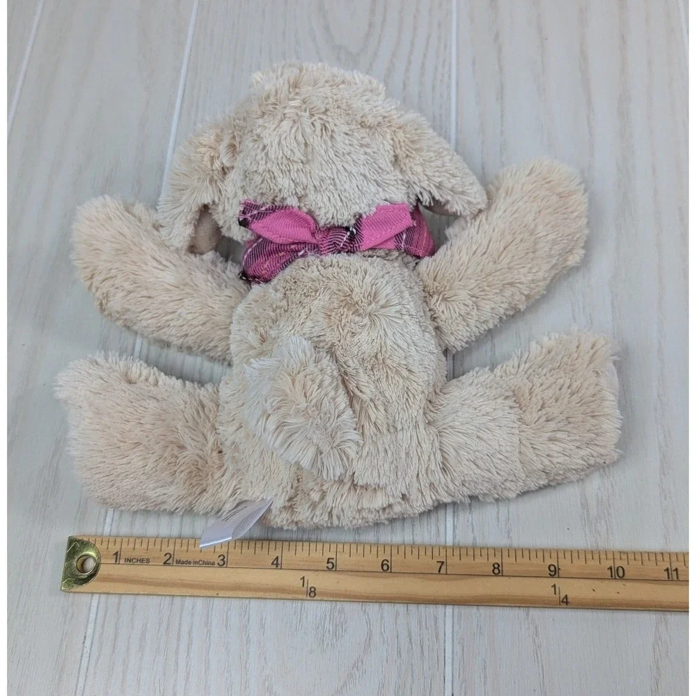 Dressbarn Plush Puppy Dog Tan Pink Bandana 2010 Yellow Lab Retriever Cancer Logo